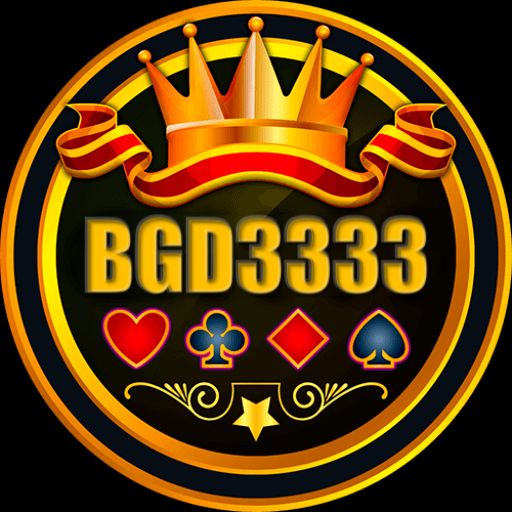 BGD3333 cartoon character holding casino chips and celebrating a big win